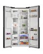 Hotpoint HPG29643IBXR4UK Freestanding Dual No Frost American Fridge Freezer with VitalCare and Water & Ice Dispenser - Black Steel