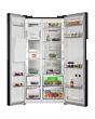 Hotpoint HPG29643IBXR4UK Freestanding Dual No Frost American Fridge Freezer with VitalCare and Water & Ice Dispenser - Black Steel