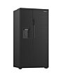 Hotpoint HPG29643IBXR4UK Freestanding Dual No Frost American Fridge Freezer with VitalCare and Water & Ice Dispenser - Black Steel