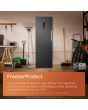 Hotpoint HPKF3241WXR4UK 244L Freestanding Total No Frost 50/50 Fridge Freezer with VitalCare and Water Dispenser - Black Steel