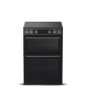 Montpellier MDAFCD60FK 60cm Double Ceramic Cooker - Black