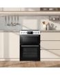 Midea MFO24EME4R118-WH 60cm Double Oven FS Cooker with Ceramic Hob - White - AA Rated
