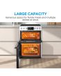 Midea MFO24EME4R118-WH 60cm Double Oven FS Cooker with Ceramic Hob - White - AA Rated