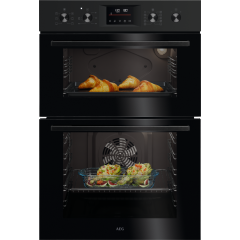 AEG OU5CP40B Built-In Electric Double Oven - Black