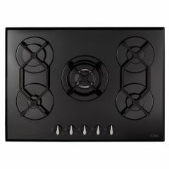 CDA HVG721BL Five Burner Gas On Glass Hob