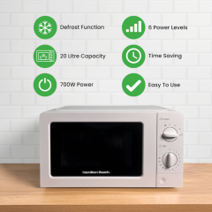 Hamilton Beach HB70T20W 20L 700W Analogue White Microwave