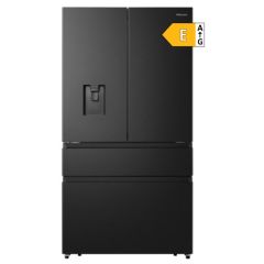 Hisense 91.4cm x 178.5cm Freestanding 4 French Door Non-Plumbed Water Dispenser 579L Black Stainless Steel