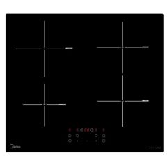 Midea MIH740F238K0 60Cm 4 Zone Induction Hob Black