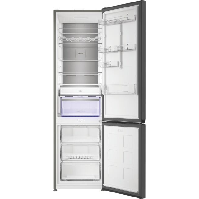 Hotpoint HPK26413XR6UKE Freestanding Dual No Frost 70/30 Fridge Freezer with VitalCare - Black Steel