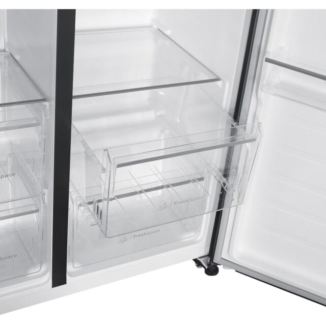 Indesit Push&Go INGF 6441 XP4UK Total No Frost American Fridge Freezer - Inox