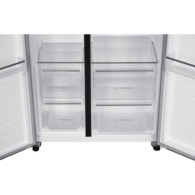 Indesit Push&Go INGF 6441 XP4UK Total No Frost American Fridge Freezer - Inox