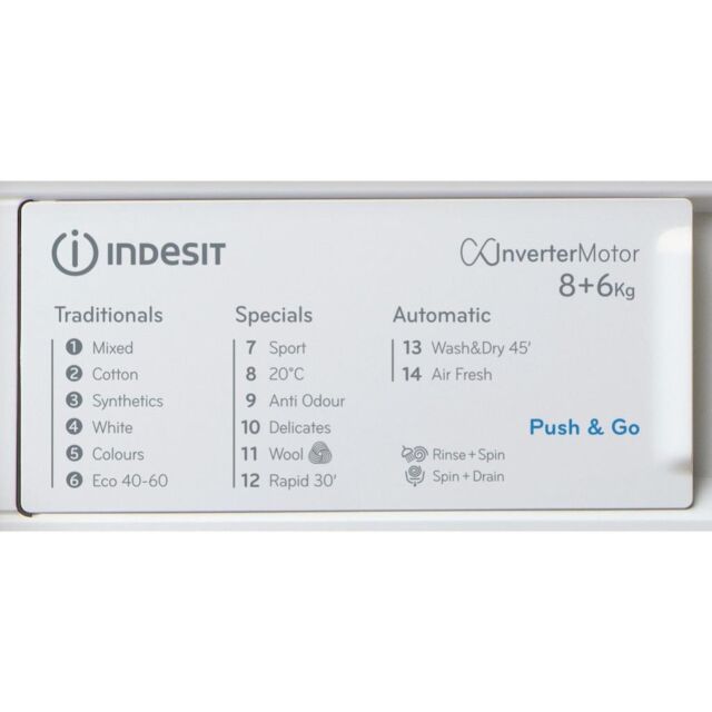 Indesit BI WDIL 861284 UK Integrated Washer Dryer