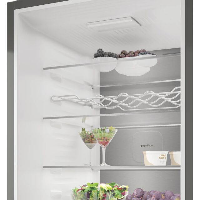 Hotpoint HPK26413XR6UKE Freestanding Dual No Frost 70/30 Fridge Freezer with VitalCare - Black Steel