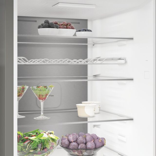 Hotpoint HPK26413XR6UKE Freestanding Dual No Frost 70/30 Fridge Freezer with VitalCare - Black Steel