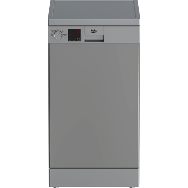 Beko DVS04020S Freestanding Slimline Dishwasher - Silver