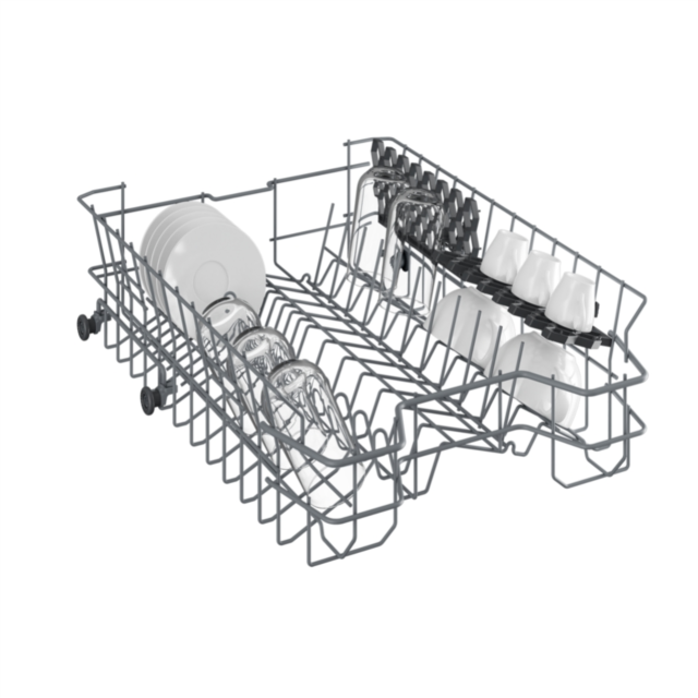 Beko DVS04020S Freestanding Slimline Dishwasher - Silver