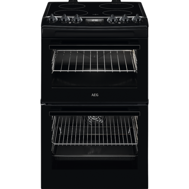 AEG CCX1530ACB Ceramic Electric Cooker with Double Oven