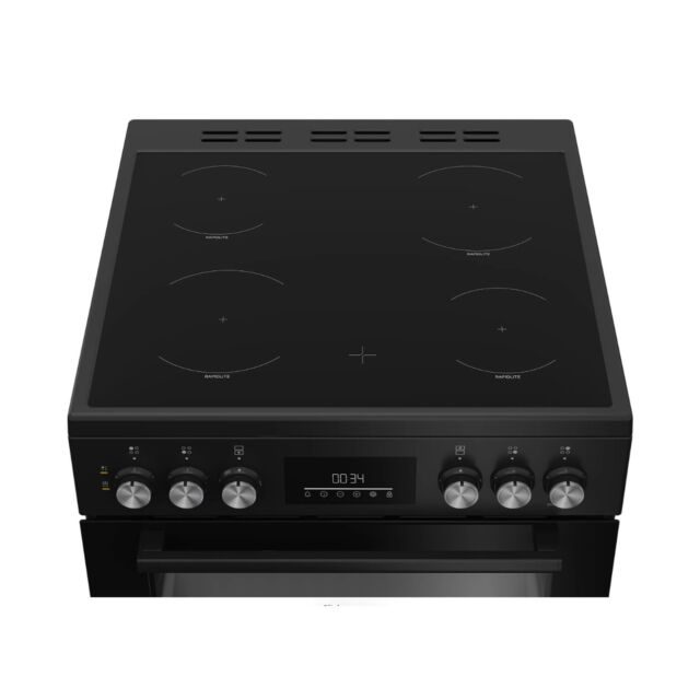 Beko FDC6731K Freestanding Electric Double Oven Cooker - Black