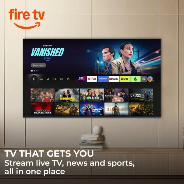 Haier 55K85GUF 55' 4k HDR Smart TV with FIRE OS and FREELY