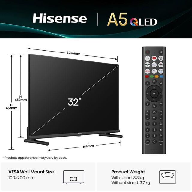 Hisense 32A59Q 32' QLED Smart TV