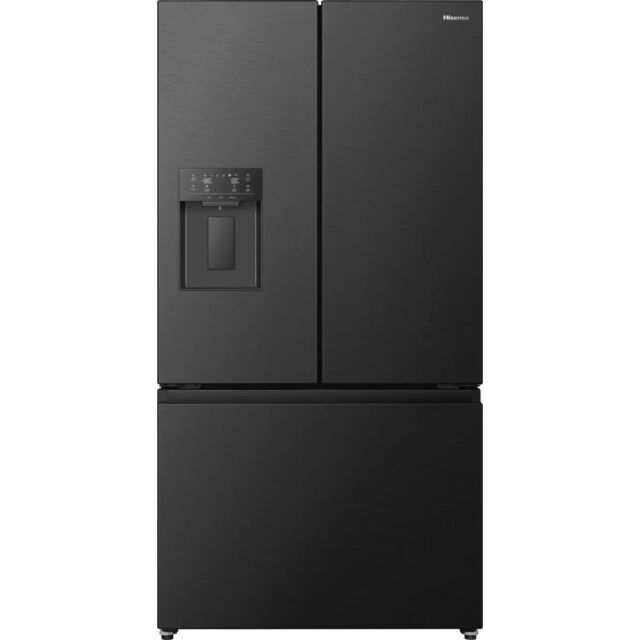Hisense RF815N4SEFE 90.8Cm X 179.5Cm Freestanding 3 French Door Plumbed Water Dispenser & Ice Maker 