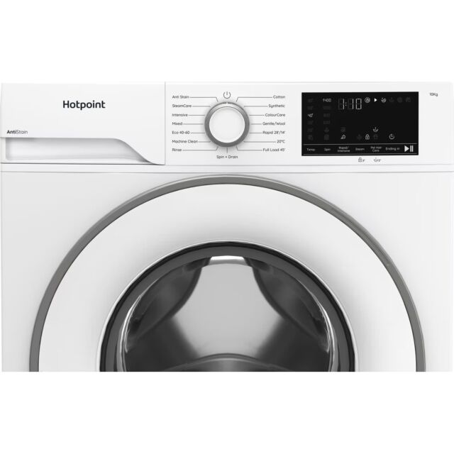 Hotpoint H101ANTISTAINUK AntiStain Freestanding 10kg Washing Machine with Steam