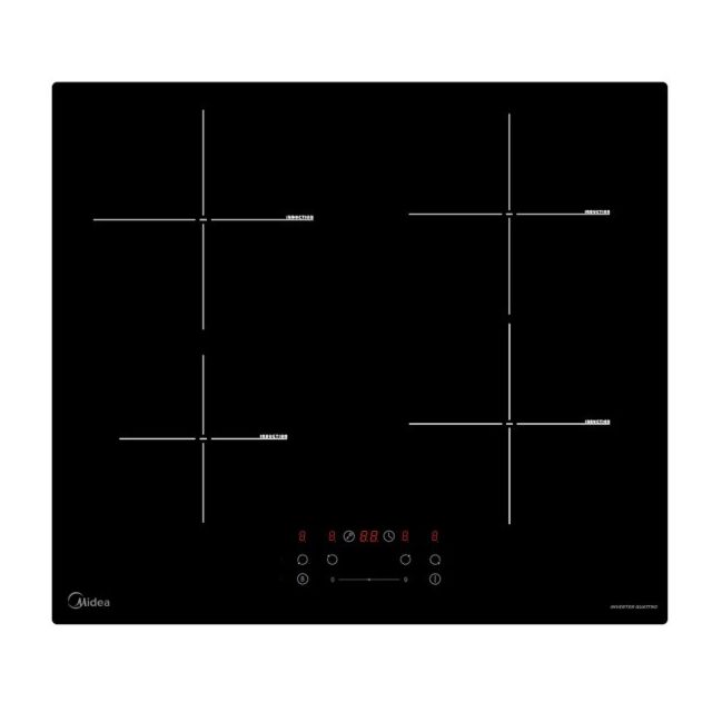 Midea MIH740F238K0 60Cm 4 Zone Induction Hob Black