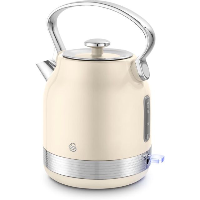 Swan SK14631C Retro Traditional Kettle, Rapid Boil, Removable Limescale Filter Cream