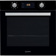 Indesit Aria IFW 6340 BL UK Electric Single Built-in Oven in Black