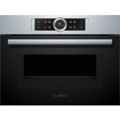 Bosch CMG633BS1B, Built-in compact oven with microwave function