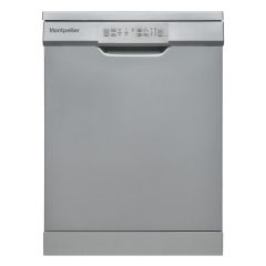 Montpellier MDW1354S 60cm Freestanding Dishwasher in Silver